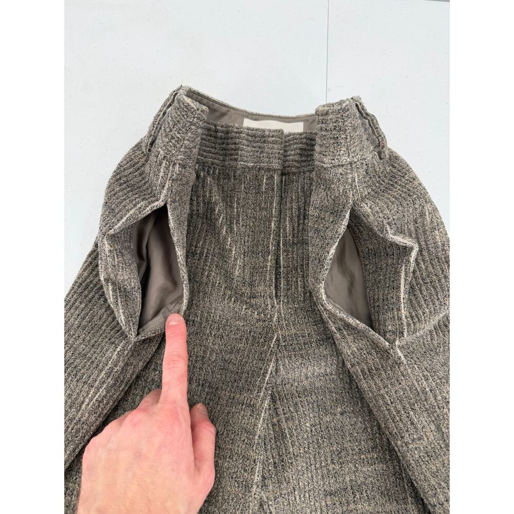 NWT Lafayette 148 New York Black/Gray Corduroy Wide Leg Pants Size 8 - Picture 8 of 14